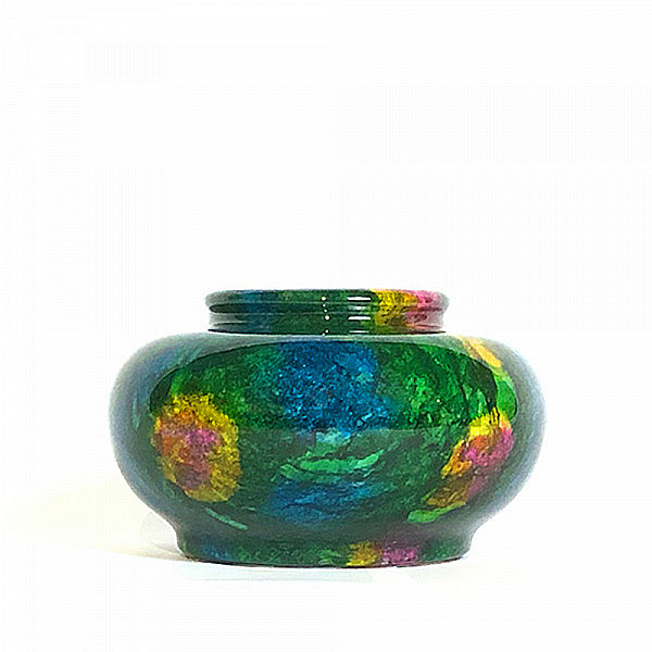 Rainbow Jade Treasure Urn