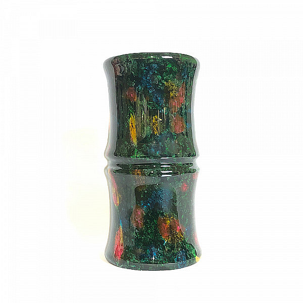 Rainbow Jade Craft Vase_Bamboo