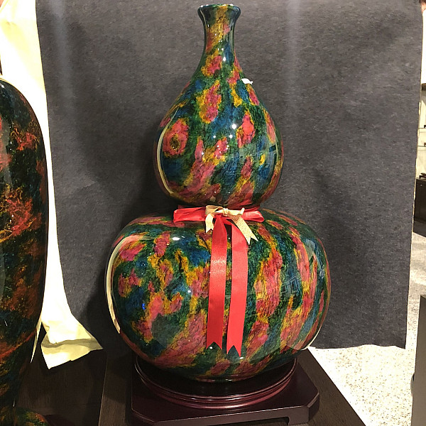 七彩藝石花瓶      葫蘆